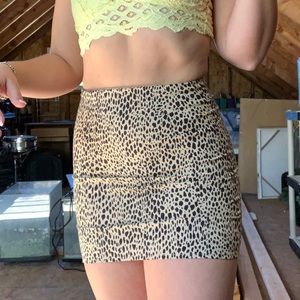 Brandy cheetah skirt